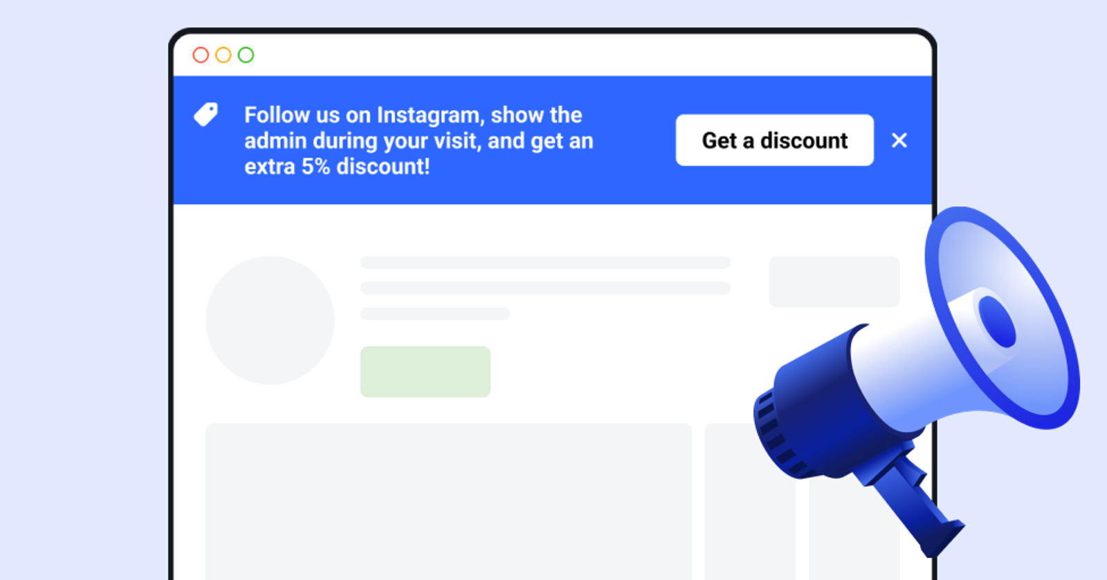 ⚡ Promo banner for your website